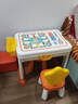 费乐儿童积木桌大颗粒多功能学习桌小孩拼装玩具游戏桌2-6岁男女礼物 可升降积木桌1椅 双面桌 实拍图