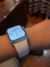 Apple Watch Series 8 智能手表GPS + 蜂窝款41毫米银色铝金属表壳白色运动型表带 eSIM健康手表 MP4D3CH/A 实拍图