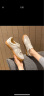 ZHR休闲鞋女舒适平底女鞋经典复古拼接德训鞋女韩版时尚运动风鞋子女AT70 米灰 35 实拍图