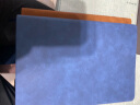 得力(deli)可定制笔记本子A5羊巴皮记事本商务办公会议记录本皮面本加厚工作笔记本新年礼物复古皮面随身日记本BP103(蓝） 晒单实拍图