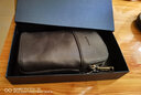 尊禄Vanlord 男士真皮腰包小头层牛皮 休闲竖款运动多功能手机包 黑色 实拍图