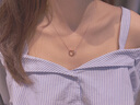 法蔻（farcoko）18k玫瑰彩金锆石项链女莫比乌斯环锁骨链时尚饰品生日礼物送女友 18k金莫比乌斯环项链 -附带证书【免费刻字】 实拍图