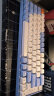 狼途（LANGTU）GK65无线三模游戏机械键盘笔记本电脑电竞办公有线 厂润金轴 天蓝 实拍图