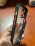 云粼 适用苹果12手机壳磨砂透明镜头全包iPhone12Pro手机壳防摔12ProMax保护壳硅胶边 苹果12pro【透明黑+全屏钢化膜】 实拍图