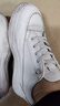 回力女鞋小白鞋女2024春季新款厚底百搭休闲鞋透气运动鞋子女潮流板鞋 【皮面】628Z-白色 37 实拍图