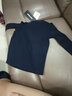 暇步士（Hush Puppies）童装儿童打底衫男童女童春秋季中大童舒适半高领打底衫 藏蓝 120 cm 实拍图