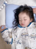 艾茵美（oinme）儿童枕头0到1-3岁3-6岁幼儿园一岁以上宝宝记忆棉学生枕婴儿四季 T3段-莫代尔蓝0-10岁安抚 纯色 实拍图