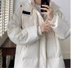 雪莱琼斯（Shelley Jones）白鸭绒羽绒服男冬季新款保暖加厚连帽羽绒衣日系潮牌宽松休闲外套 卡其色 XL 实拍图