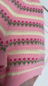 茵曼（INMAN）索罗纳凉感条纹气质针织衫2024夏季女装新款小个子轻薄短袖上衣 藕粉色 XL 晒单实拍图