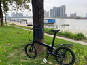 VIQI 微琦碳纤维折叠自行车成人超轻喜玛诺变速20寸9速油刹轻便通勤 蓝魅幽灵 实拍图