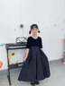 衣诺坊女童公主裙连衣裙六一主持人黑色礼服长裙花童女孩高端钢琴演出服 实拍图