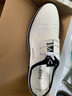 GENAI商务休闲鞋男鞋春秋季休闲皮鞋男士真皮低帮平底中年爸爸鞋子男鞋 白色 真牛皮 小白鞋 四季款 41码 (255mm) 实拍图