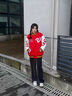 7家优品 牛仔裤男士春秋美式高街vibe微喇裤子水洗渐变宽松直筒休闲长裤 XHJFS-A08黑灰色 XL 实拍图