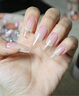 AMDMG免刻磨超薄无痕指甲延长平弧月牙细狗全贴浅半贴甲片美甲专用工具 A5法式细狗T型【 240片 】半贴 实拍图