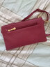 帝行新款手拿女包中老年女士斜挎包妈妈小方包妇女斜跨手机包零钱包 红色 实拍图