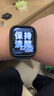 MSSM 苹果手表保护壳Apple iwatch s9/8/7/6/SE边框硬壳防摔防刮半包保护壳S7/8/9·45mm 黑色+透明  实拍图