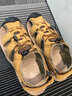 卡帝乐鳄鱼凉鞋男鞋罗马包头沙滩鞋男士牛皮耐磨洞洞鞋男 20884 卡其 42 实拍图