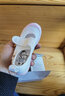 月星童鞋 日本制进口 幼儿园室内小白鞋四季女童居家鞋透气男童帆布鞋 粉色 26 (内长16.5cm适合脚长16cm) 实拍图