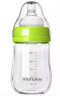 蒙芭拉（monplay）新生儿玻璃奶瓶宽口径0-6个月仿母乳防胀气初生婴儿奶瓶宝宝喝水 绿色 150ml 实拍图