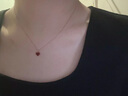 MONOLOGUE独白恶魔之心系列爱心K金项链玫瑰金玉髓项链生日礼物 小恶魔红心项链 MV41 40cm 实拍图