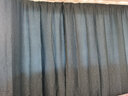 伊帘坊窗帘成品加密加厚仿亚麻棉麻纯色卧室客厅定制遮光窗帘布窗纱拼接窗帘 深蓝色 2.5米宽*2.7米高挂钩式可改高度 实拍图