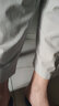 都美姿休闲裤男秋季简约运动潮流百搭弹力宽松显瘦系带免烫小脚九分裤男 灰色+黑色 M 实拍图