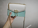 疯皮匠（FENGPIJIANG） 疯皮匠diy包包手工缝自制作真皮材料包编织包包送闺蜜女友礼物 白配浅蓝材料包亲手做 实拍图