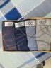 浪莎【4条装】浪莎内裤男三角裤男士内裤青年三角底裤衩子 纯棉条纹4色4条装 XL-1 实拍图