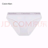 Calvin Klein内衣女士三条装ck本命年提花棉质微弹比基尼三角内裤女QP2349O FIY-太空黑/杏仁色/月光白 3条 S 尺码偏大，建议拍小一码 实拍图