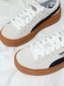 彪马（PUMA）【厚底鞋】复古增高松糕鞋女低帮休闲鞋PLATFORM365830 白-黑色-15 38.5 实拍图
