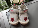 泰兰尼斯夏季婴儿鞋女童鞋子网布透气学步鞋男宝宝防滑软底儿童凉鞋 米白 实拍图