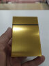 来福（LAIFU）软包烟盒20支装金属塑料便携翻盖保护套创意个性男士烟盒免费刻字 金色（硬包款） 20支 实拍图