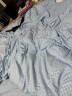 艾薇（AVIVI）床上四件套亲肤磨毛华夫格被套床单被罩宿舍 星空兰被套200*230cm 实拍图