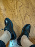 卡帝乐鳄鱼（CARTELO）男士休闲德比鞋正装西装商务皮鞋男夏季透气 6531 黑色 42  晒单实拍图