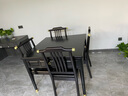 金仕 新中式实木麻将机全自动高档餐桌两用一体家用饭桌电动麻将桌 锦绣阁黑檀色_1桌4椅-硬座_旗舰机 实拍图