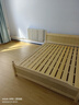 彤新雅【现货闪发】床实木床主卧双人床简约单人床出租房板式床 原木无漆+5cm椰棕床垫 宽1.5M*长2M 实拍图