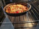 拜杰8寸披萨盘 家用烤盘烘焙模具 不粘涂层烘焙工具圆形烤箱烤盘  实拍图