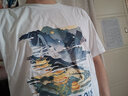 回力短袖t恤男夏天国潮中国风潮牌半截袖青少年亲肤纯棉大码男装衣服 白色(a大国潮山水) L /175(建议120斤-140斤左右) 实拍图