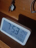 码仕闹钟学生温湿度计大屏充电电子智能多功能夜光儿童LCD床头钟白 实拍图