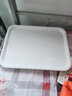 聚厨优品长方形塑料快餐托盘食堂酒店端上菜汉堡托盘商用餐厅专用防滑托盘 彩色托盘【白色996】 无规格 实拍图
