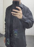 花花公子（PLAYBOY）衬衫外套男夏季潮流商务休闲男装夹克春秋季宽松秋装男士衣服褂子 灰色 XL 实拍图