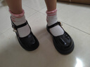 G.duck小黄鸭女童小皮鞋2024春秋新款黑色玛丽珍鞋鞋子演出鞋儿童公主鞋 黑色 （脚长加1cm下单哦） 32 （内长19.5cm） 实拍图