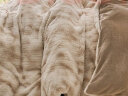 La Torretta高克重牛奶绒獭兔绒床上四件套 冬季加厚法兰绒床上用品被套床单 晒单实拍图