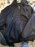 真维斯（JEANSWEST）秋冬季开衫连帽卫衣男士冬季外套休闲百搭宽松加绒加厚夹克打底衫 黑色 【加绒】 L 【建议135-160斤】 实拍图