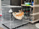汤琪猫笼加粗便携折叠猫笼子猫别墅家用双层宠物用品猫窝猫屋龙猫笼子 白色 600#双层 实拍图