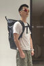 米克·莱可 M·LIKE防水休闲双肩摄影包大容量防盗侧取户外男女佳能电脑单反相机背包 经典雅黑 双肩 实拍图