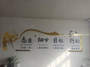茂语公司企业文化办公会议室墙面装饰背景墙激励志标语文字3d立体贴纸形象墙定制 0042横版-整套态度细节（金镜+黑色） 超大号（宽3.5米 高1.04米） 实拍图