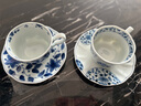 陶趣居日本进口蓝凛堂陶瓷咖啡杯碟套装日式青花釉下彩红茶杯家用下午茶 花伊万里杯碟组合 实拍图