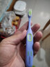 洋精灵 儿童牙刷换牙期6-9岁宝宝成长牙刷软毛清洁口腔护齿 蓝/紫 实拍图