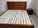 果真乌金木实木床家用卧室婚床现代中式全实木床1.8米双人床 上风上水系列【1.8米普通床】 实拍图